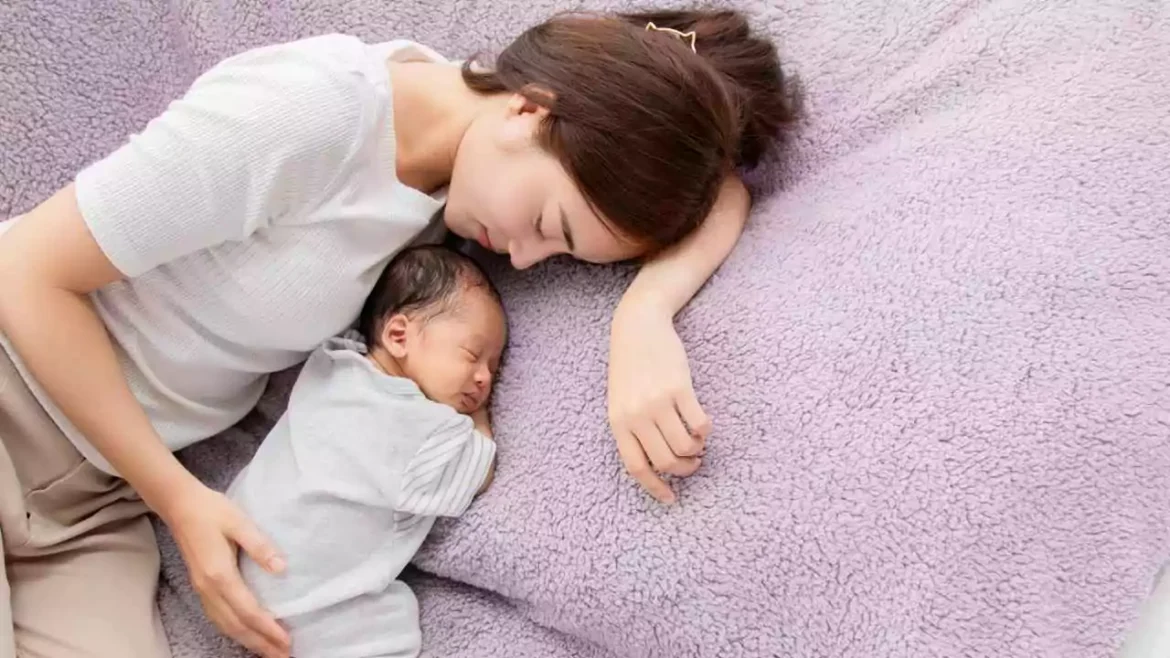 A mother is assisting her 13-month-old child in establishing a sleep schedule to ensure better rest and a more consistent sleep routine.