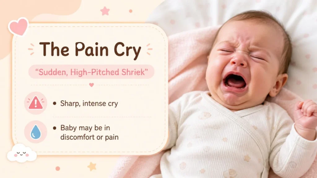 types-of-baby-cries-pain-cry-with-strong-high-pitched-voice